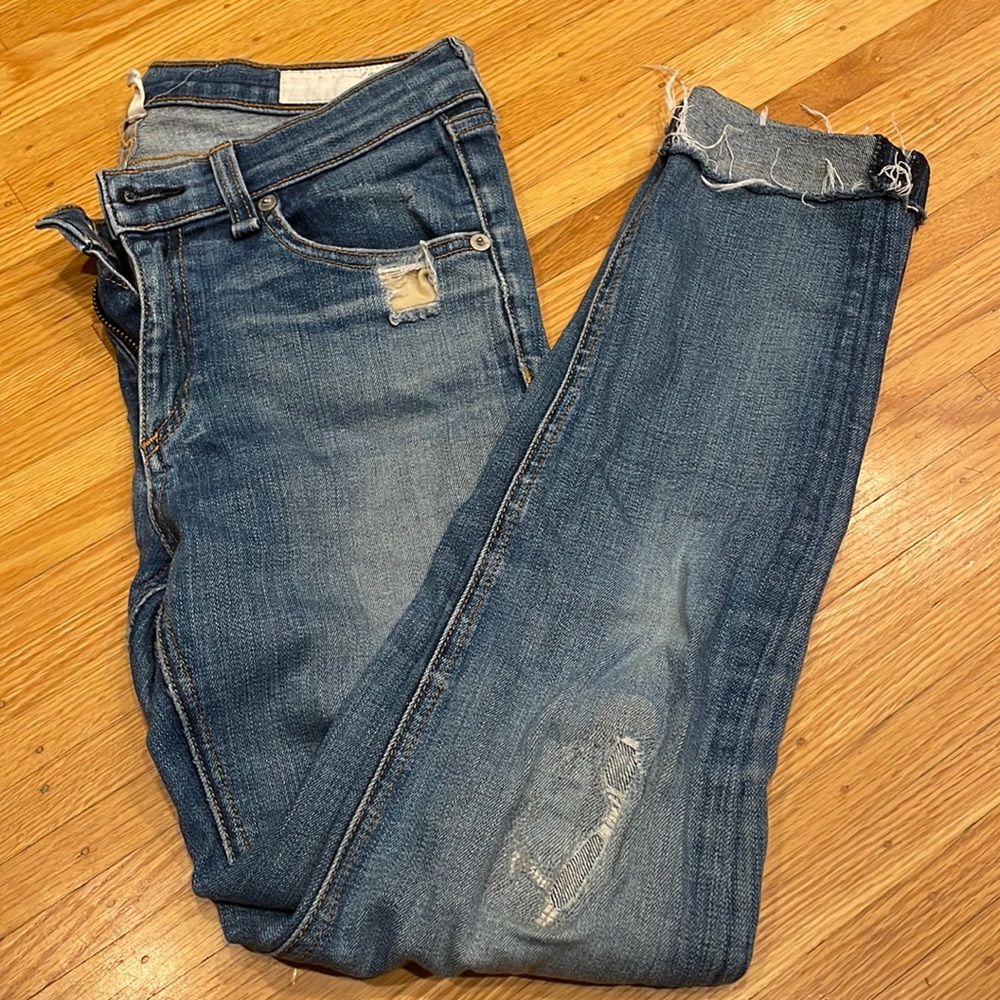 Rag & Bone Skinny in Destroyed